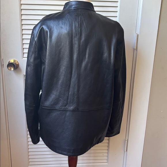 DKNY Black Leather Jacket - Picture 9 of 9